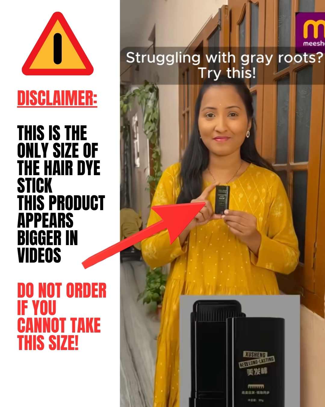 DISCLAIMER-THIS-IS-THE-ONLY-SIZE-OF-THE-HAIR-DYE-STICK-THIS-PRODUCT-APPEARS-BIGGER-IN-VIDEOS-DO-NOT-ORDER-IF-YOU-CANNOT-TAKE-THIS-SIZE